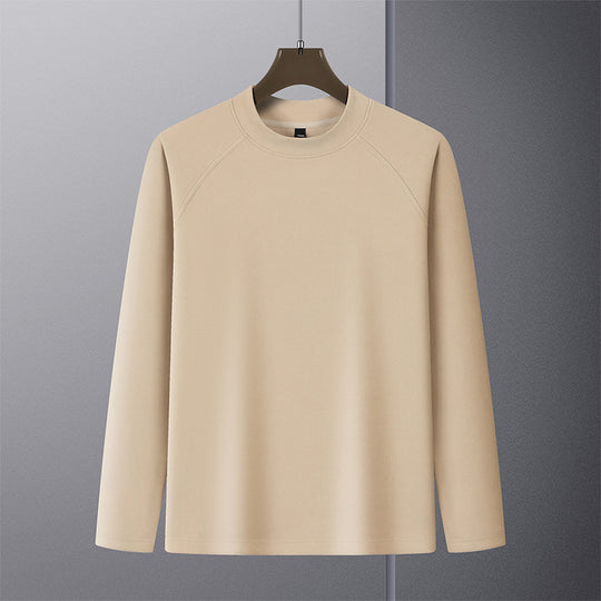 Herren Premium-Mockneck-Pullover aus feinem Woll-Mix mit Raglanärmeln Shop Nory