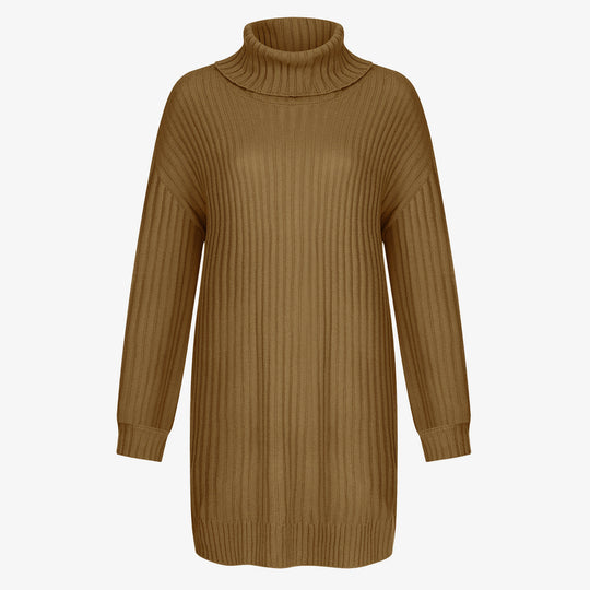 Damen Gerippter Rollkragen-Tunika mit kastigem Oversize-Schnitt Shop Nory