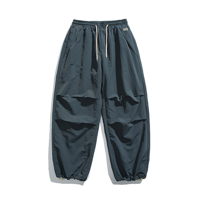 Herren Baggy-Cargo-Hose mit elastischem Tunnelzugbund, Kordelzug und verstellbaren Saumbündchen Shop Nory