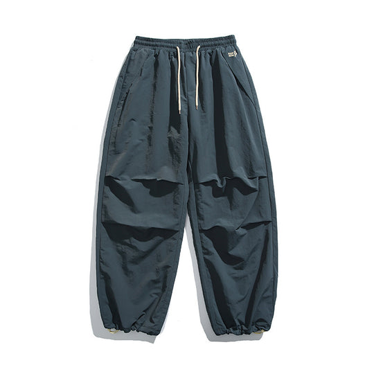 Herren Baggy-Cargo-Hose mit elastischem Tunnelzugbund, Kordelzug und verstellbaren Saumbündchen Shop Nory