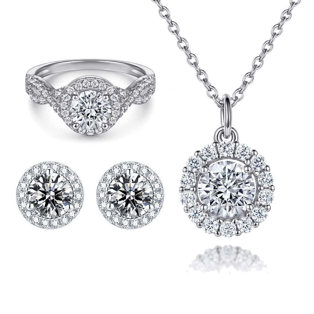 Damen herzförmiger Verlobungsring mit funkelnden Zirkonia Shop Nory