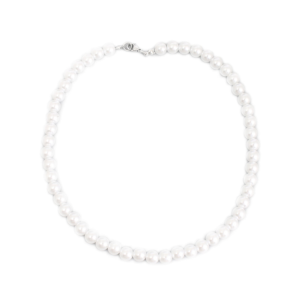 Damen klassische Perlenhalskette Shop Nory