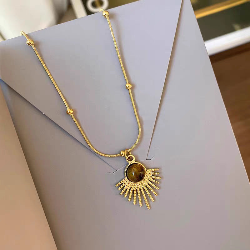 Damen Sonnenschein Anhänger Halskette Shop Nory
