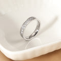 Damen-Diamant-akzentuierte Ewigkeit-Band-Ring Shop Nory
