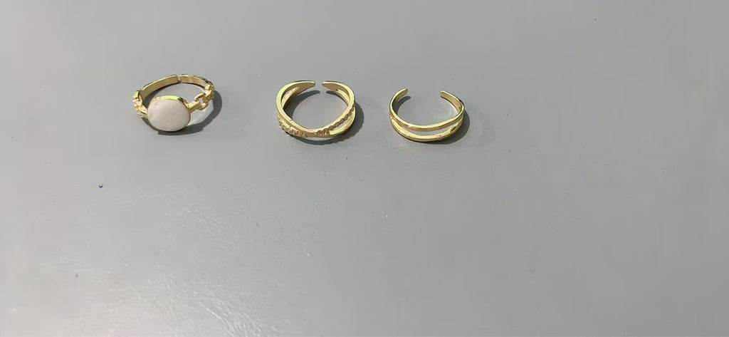 Damen Schmuckring-Set aus elegantem Silber mit künstlerischen Designs Shop Nory