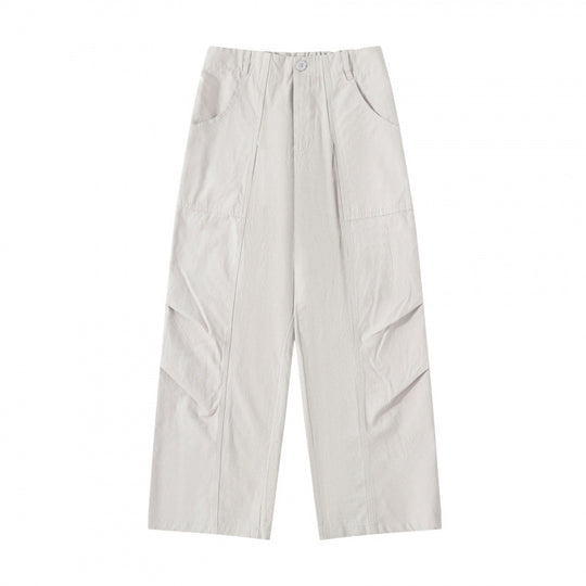 Damen High‑Waist weite Cargo‑Hose mit Teilungsnähten und aufgesetzten Taschen Shop Nory