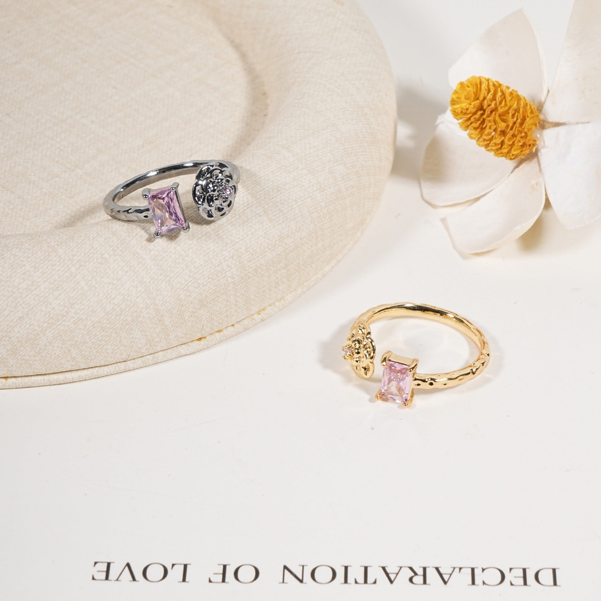 Damen eleganter Ring mit bunten Akzenten Shop Nory