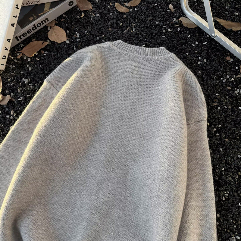 Unisex Kuscheliger melierter Feinstrick-Pullover mit Raglanärmeln und geripptem Rundhals Shop Nory