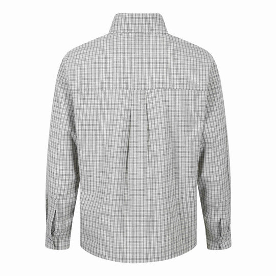 Herren Kariertes Gingham-Hemd mit Button-Down-Kragen und Bruststickerei Shop Nory