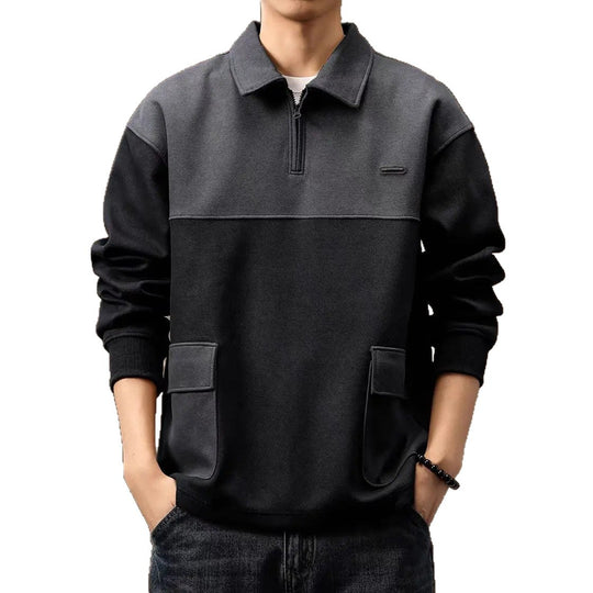 Herren Modischer Sweatshirt mit Reißverschluss