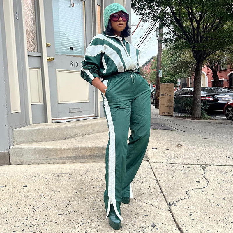 Damen nan kurz geschnittene sportliche Cropped-Bomberjacke mit durchgehendem Reißverschluss und tailliertem Kordelzug Shop Nory