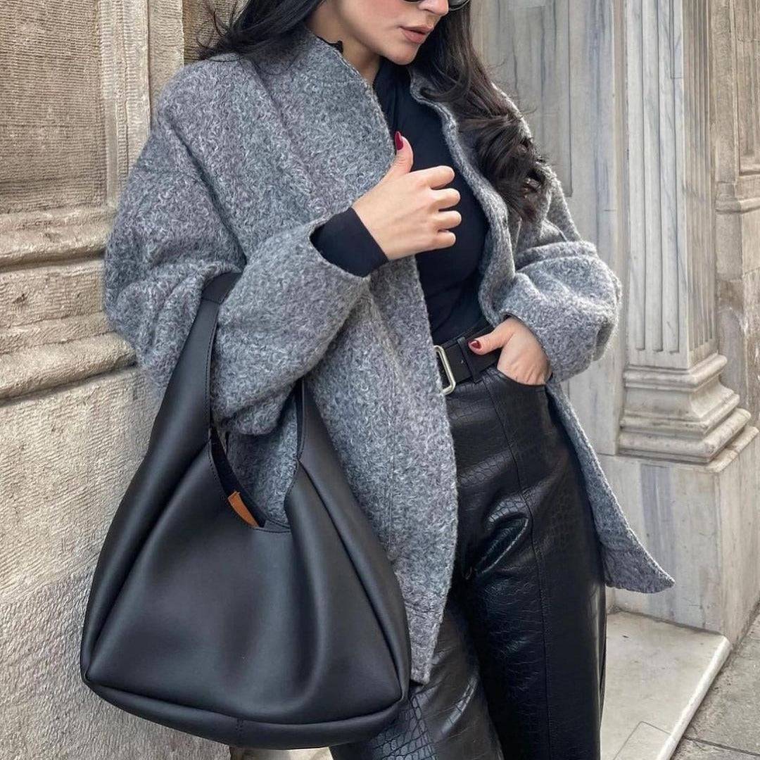 Damen Kuschelige und elegante Wolljacke