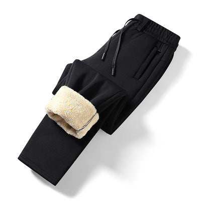 Herren Thermo-Jogginghose mit Teddyfutter, elastischem Bund und Reißverschlusstaschen Shop Nory