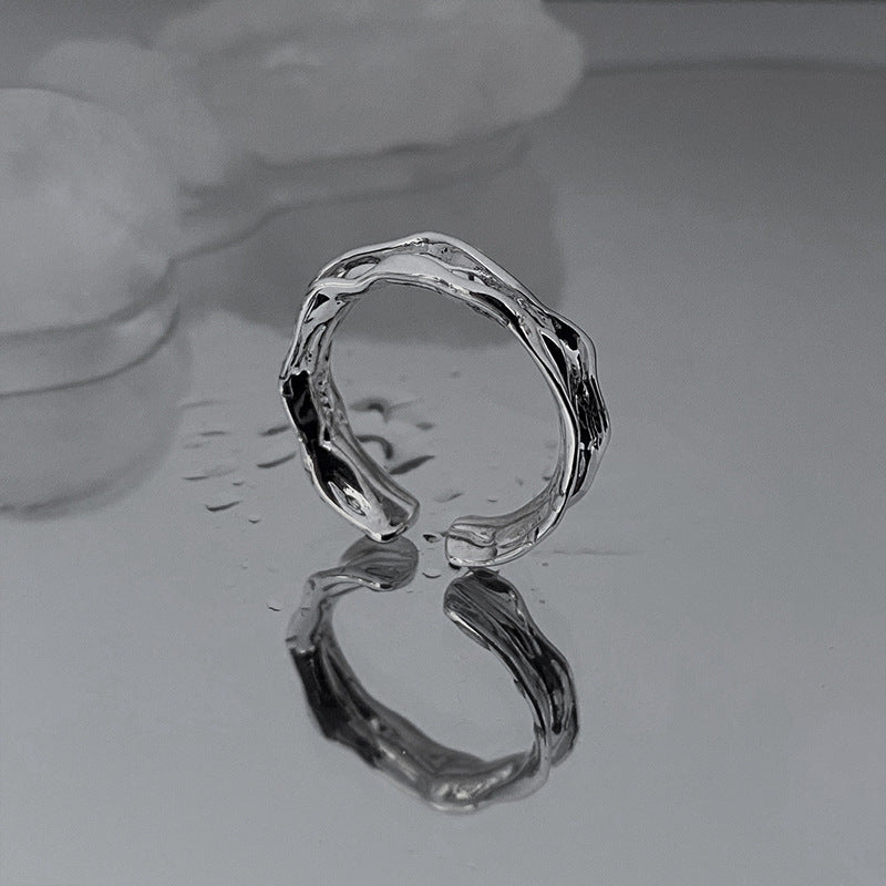 Damen Offener Ring mit modernistischem, gewundenem Design Shop Nory