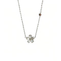 Damen Halskette mit floralen Zirkonia-Details Shop Nory