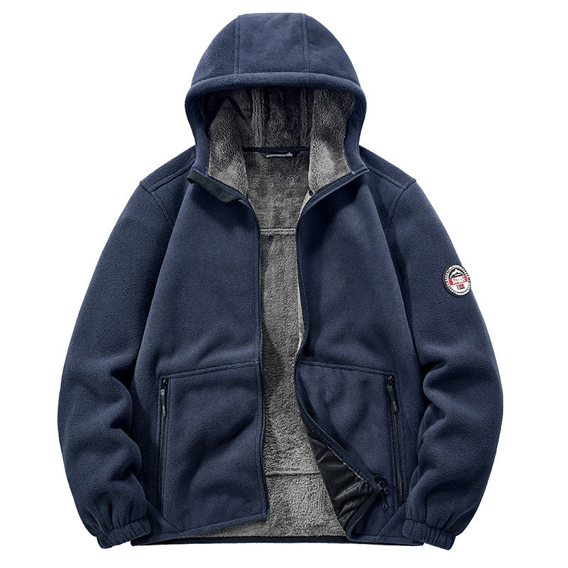 Herren Thermo-Fleece-Hoodie mit isolierendem Sherpa-Besatz und verdeckten Reißverschlusstaschen Shop Nory