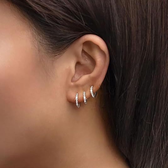 Damen Ohrstecker mit funkelnden Zirkonia-Akzenten und elegantem Design Shop Nory