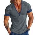 Herren modernes V-Ausschnitt T-Shirt