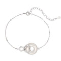 Damen Armband mit elegantem Donut-Anhänger und funkelnden Zirkonia Shop Nory