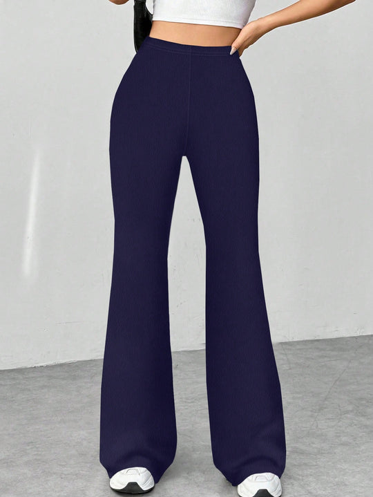 Damen Hochgeschnittene Schlaghose aus Stretch-Feinstrick Shop Nory
