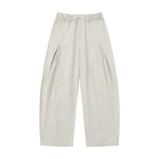 Damen Weite Culotte-Hose mit dekorativen Falten und elastischem Bund Shop Nory