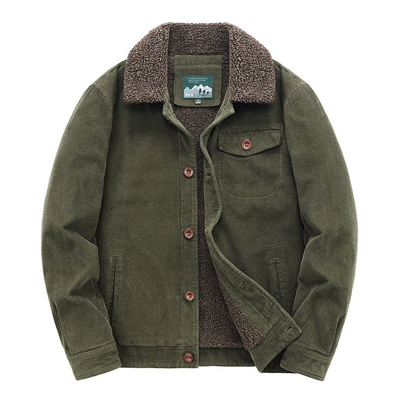 Herren Lässige Cordjacke mit Teddyfutter Shop Nory 1787797411