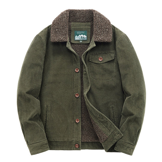 Herren Lässige Cordjacke mit Teddyfutter Shop Nory 1787797411