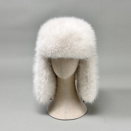 Damen Luxuriöse Kunstpelz-Uschanka mit Ohrklappen und wärmender Fütterung Shop Nory