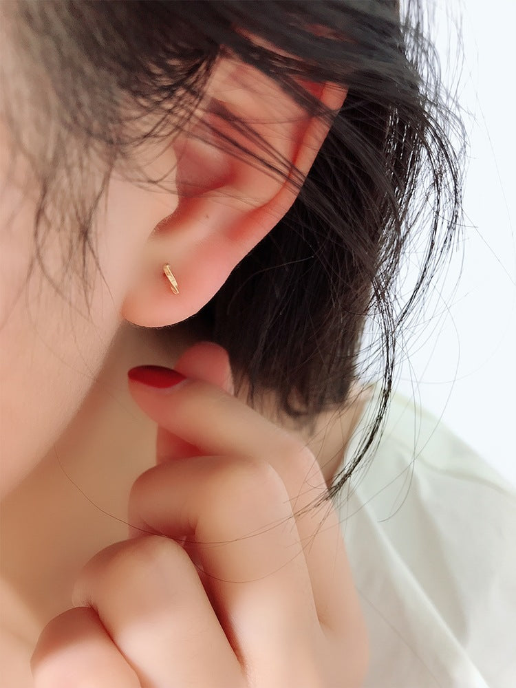 1 Paar 18K vergoldete 925 Sterling Silber 925 Sterling Silber Ohrringe geometrische Ohrstecker | Shop Nory