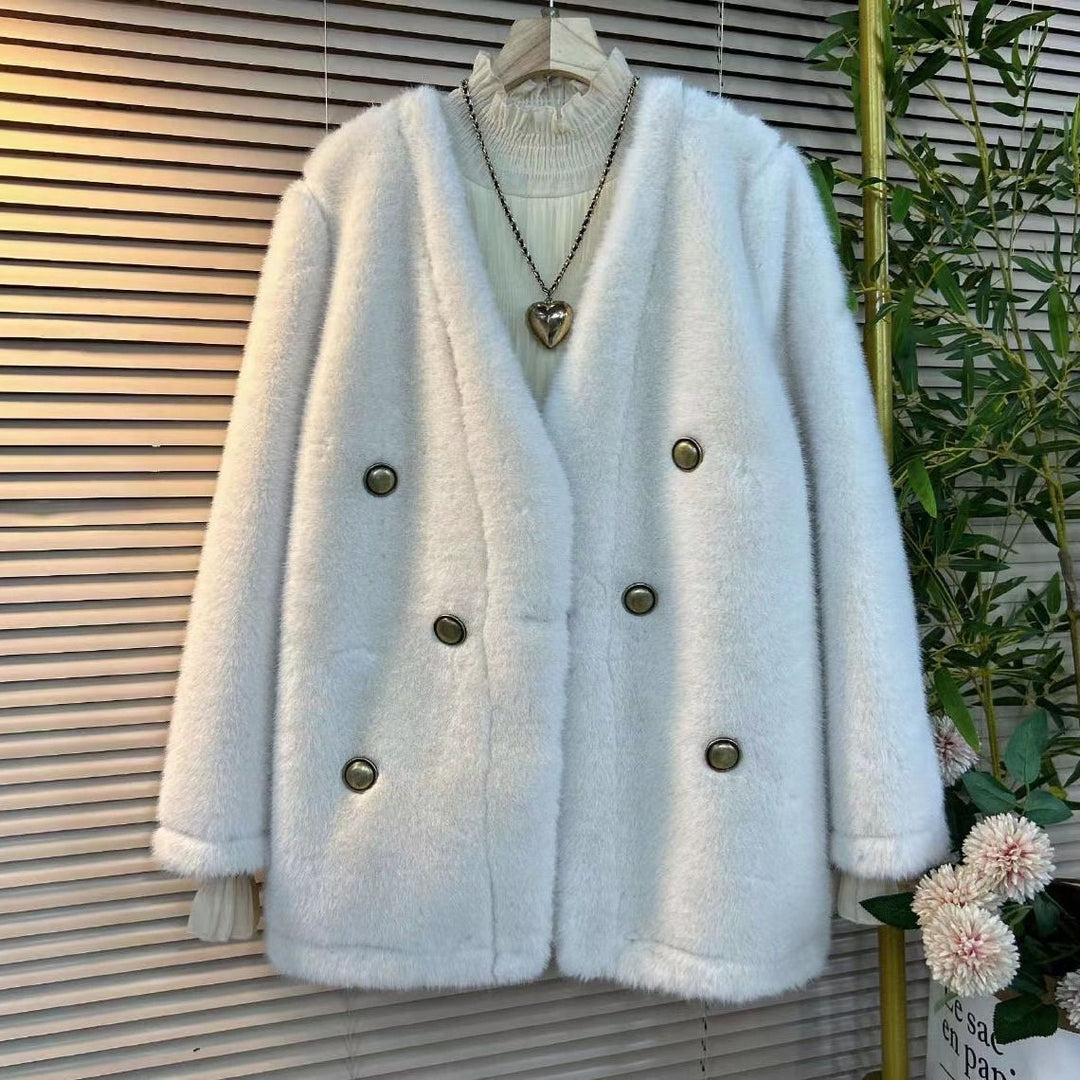 Damen Elegante Felljacke Shop Nory