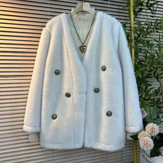 Damen Elegante Felljacke Shop Nory