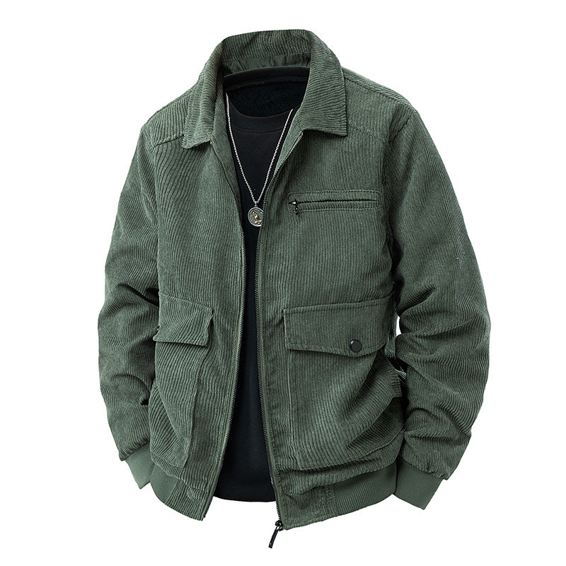 Herren Modische Cordjacke mit praktischen Taschen Shop Nory