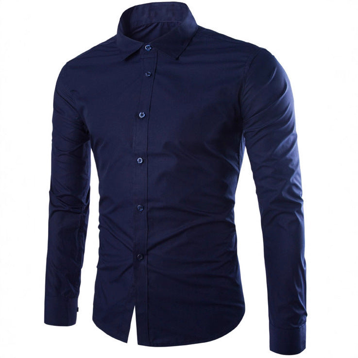 Herren tailliertes Business-Hemd mit Kentkragen, leichtem Stretch und schmaler Silhouette Shop Nory