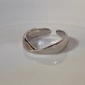 Damen Offener, geschwungener Ring aus hochwertigem Silber Shop Nory