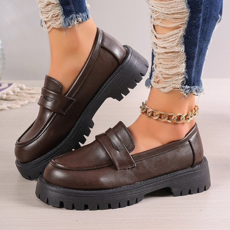 Damen Loafer mit modischem Bund und rutschfester Sohle