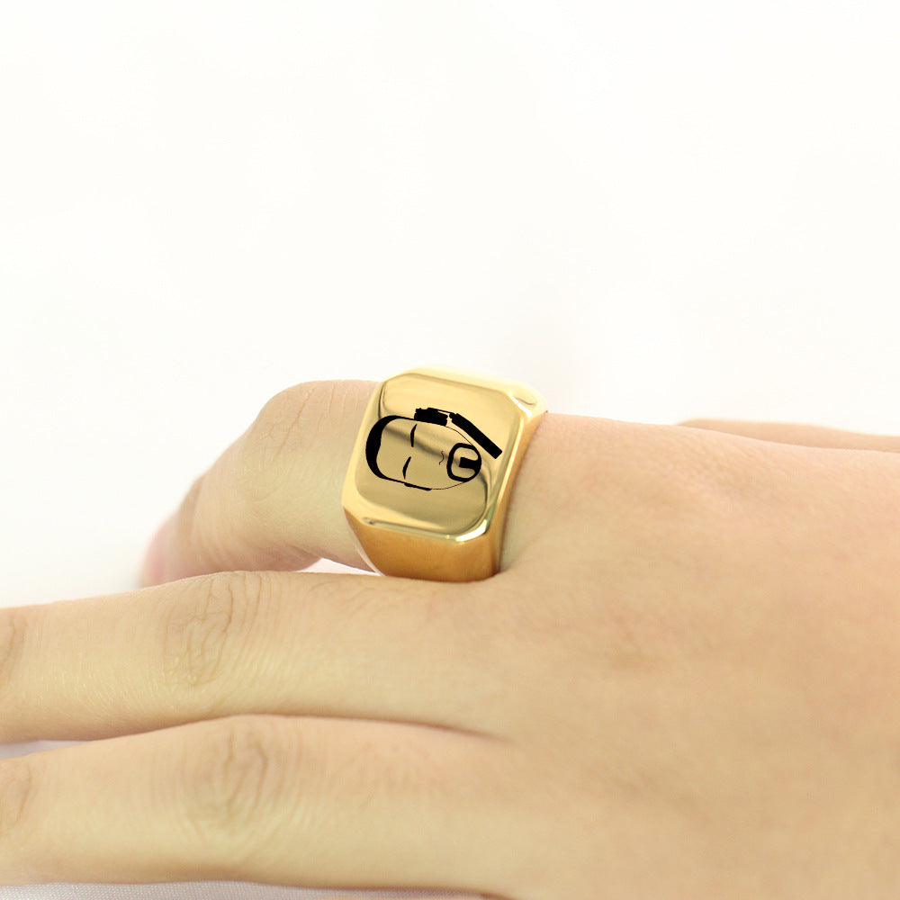 Herren Signetring mit individuellem Motiv Shop Nory