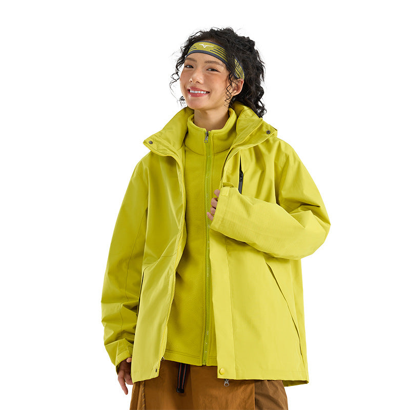Damen Leichte wasserdichte Parka-Kapuzenjacke mit versiegelten Nähten und Kordelzug Shop Nory