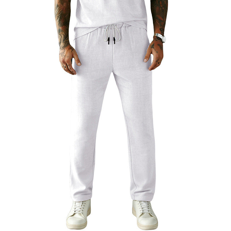 Herren Slim-Fit Jogginghose mit Kordelzug, elastischem Bund und seitlichen Eingrifftaschen Shop Nory