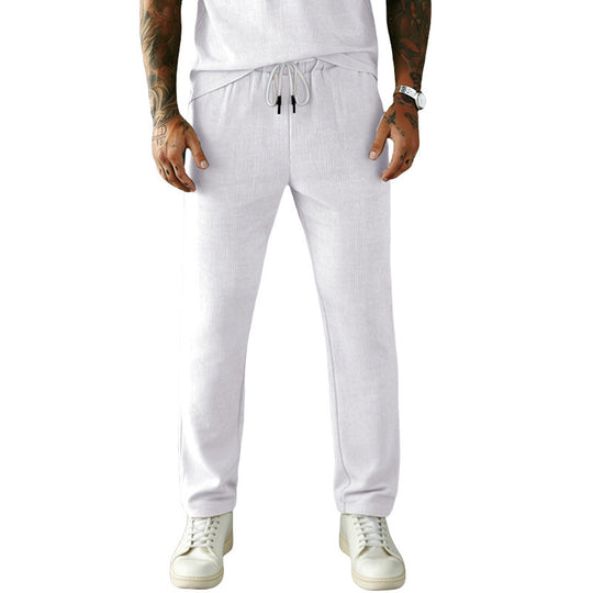 Herren Slim-Fit Jogginghose mit Kordelzug, elastischem Bund und seitlichen Eingrifftaschen Shop Nory