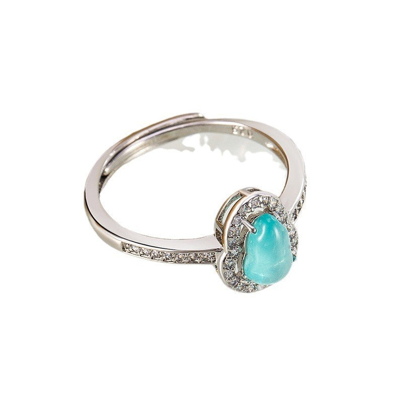 Damen Ring mit filigranem Tropfenmotiv und funkelnden Zirkonia Shop Nory