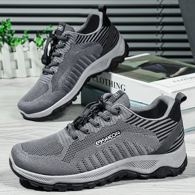 Herren nan flexible Mesh-Trailrunner mit stoßdämpfender EVA-Zwischensohle, Schnellzug-Schnürung und griffiger Outdoor-Profilsohle Shop Nory