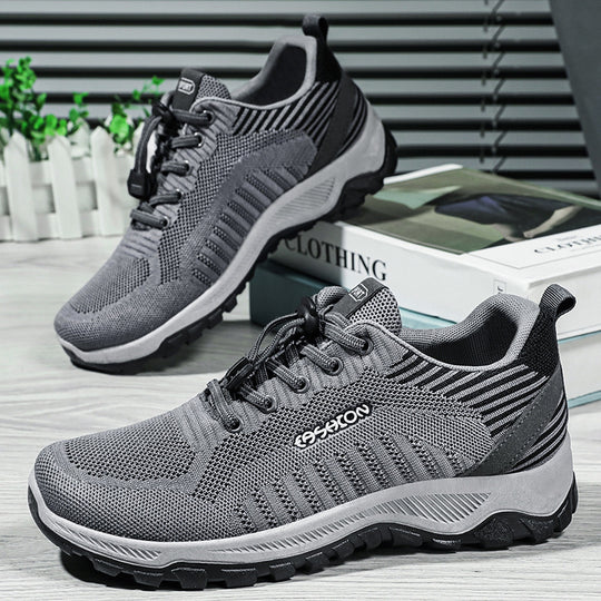 Herren nan flexible Mesh-Trailrunner mit stoßdämpfender EVA-Zwischensohle, Schnellzug-Schnürung und griffiger Outdoor-Profilsohle Shop Nory