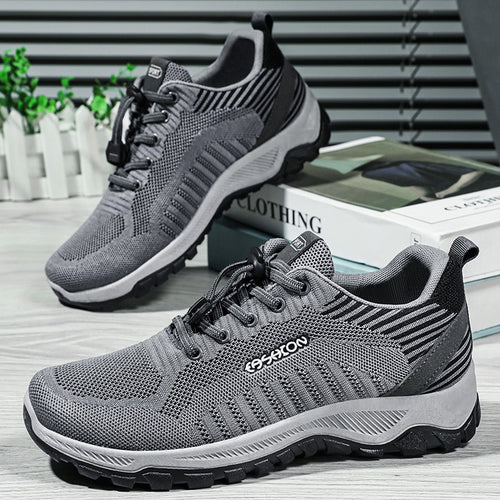 Herren nan flexible Mesh-Trailrunner mit stoßdämpfender EVA-Zwischensohle, Schnellzug-Schnürung und griffiger Outdoor-Profilsohle Shop Nory