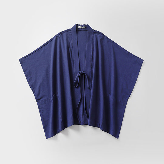 Damen Oversize Kimono-Cardigan mit Bindegürtel und Eingrifftaschen Shop Nory