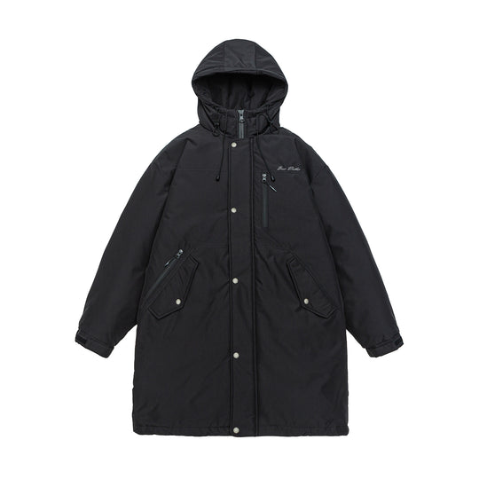 Herren Warmer winddichter Parka mit Kapuze, Steppfutter und Fronttaschen Shop Nory