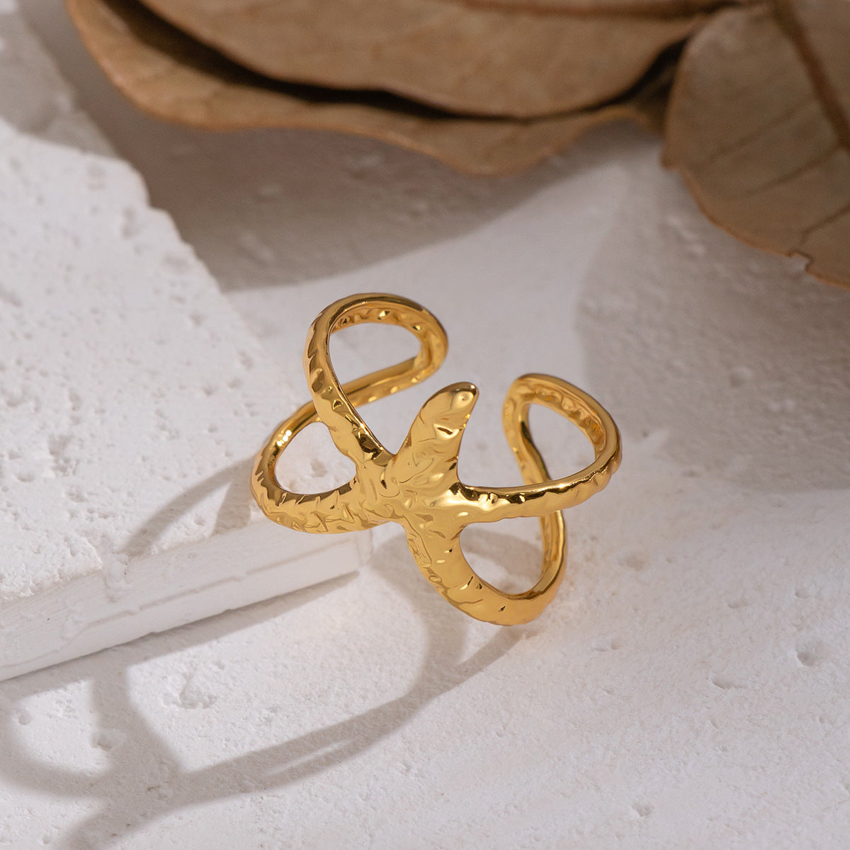 Damen Edelstahlring mit einzigartigem, handgefertigtem Design Shop Nory