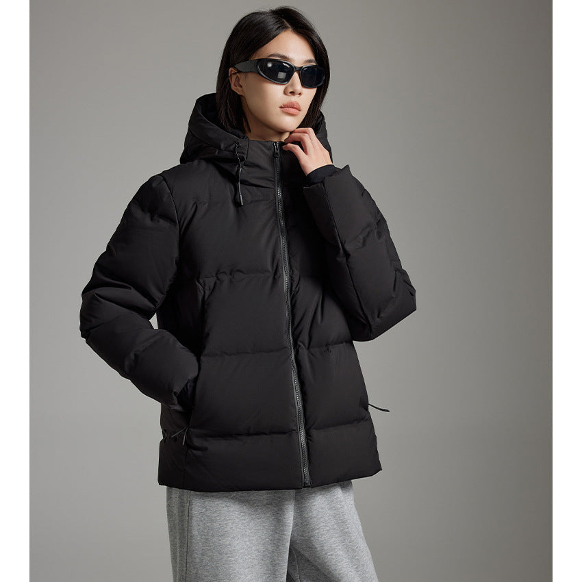 Damen Wattierte Winterjacke mit Kapuze, Thermo-Isolierung und winddichter Außenhülle Shop Nory