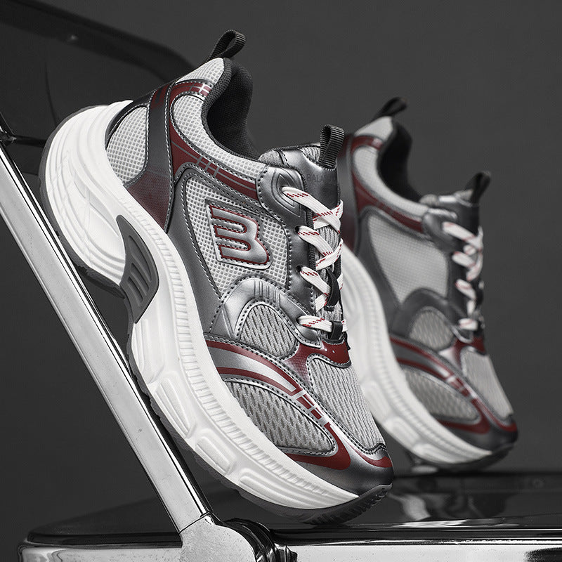 Unisex Voluminöse Mesh-Runner mit atmungsaktivem Obermaterial und stoßdämpfender Plateausohle Shopy Nory