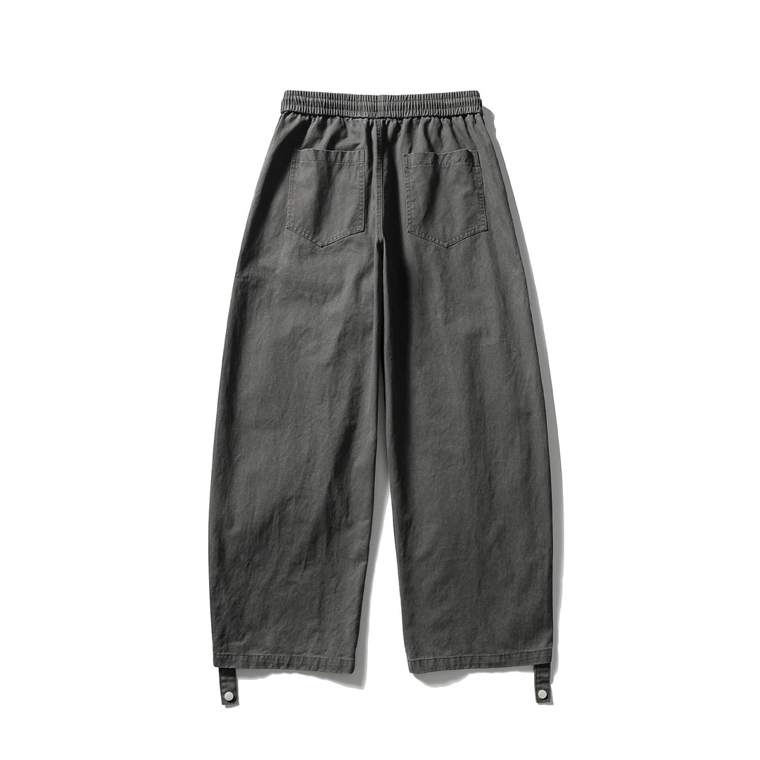 Damen Weite Cargo‑Hose mit elastischem Tunnelzugbund, aufgesetzten Pattentaschen und verstellbaren Beinriemen Shop Nory