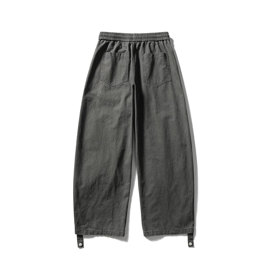 Damen Weite Cargo‑Hose mit elastischem Tunnelzugbund, aufgesetzten Pattentaschen und verstellbaren Beinriemen Shop Nory